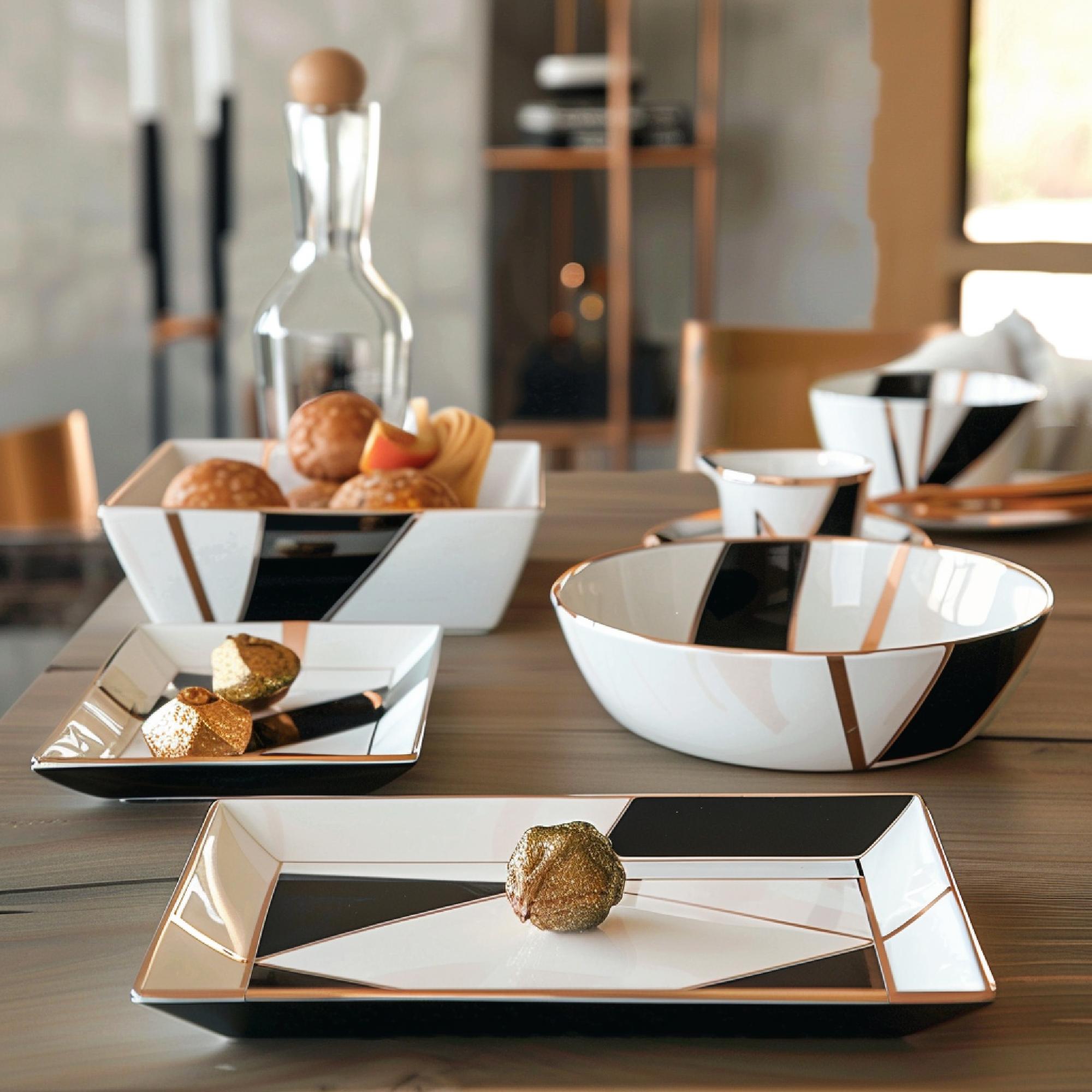Workshop tasting setup with plated courses